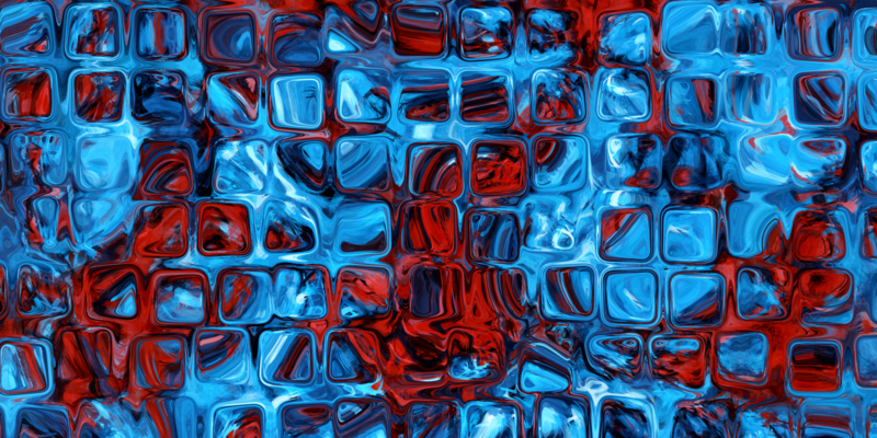 Liquid marble texture design, colorful marbling surface, blue and red lines, vibrant abstract digital paint design