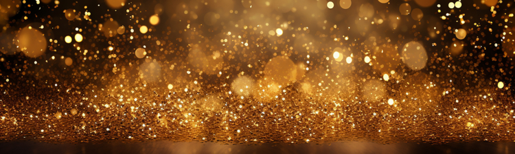 Light Christmas Golden Luxury Glitter Background.