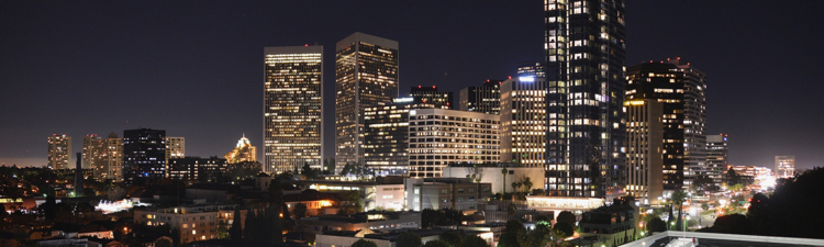 Century City at night